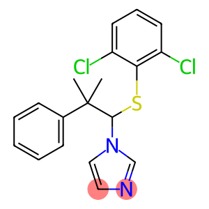 1H-Imidazole, 1-[1-[(2,6-dichlorophenyl)thio]-2-methyl-2-phenylpropyl]-