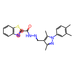 2-Benzothiazolecarboxylic acid, 2-[[1-(3,4-dimethylphenyl)-3,5-dimethyl-1H-pyrazol-4-yl]methylene]hydrazide