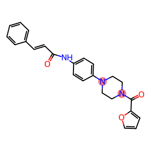 N-{4-[4-(2-furoyl)-1-piperazinyl]phenyl}-3-phenylacrylamide