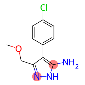 4-(4-CHLORO-PHENYL)-5-METHOXYMETHYL-2H-PYRAZOL-3-YLAMINE