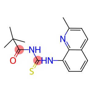 N-(2,2-dimethylpropanoyl)-N'-(2-methyl-8-quinolinyl)thiourea