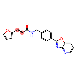 3-(2-furyl)-N-(4-[1,3]oxazolo[4,5-b]pyridin-2-ylbenzyl)acrylamide