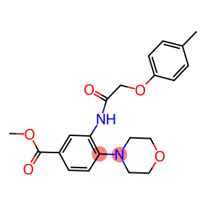 methyl 3-{[(4-methylphenoxy)acetyl]amino}-4-(4-morpholinyl)benzoate