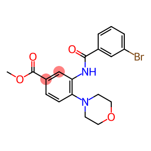 methyl 3-[(3-bromobenzoyl)amino]-4-(4-morpholinyl)benzoate