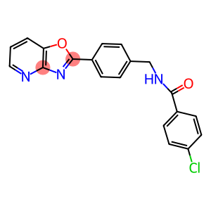 4-chloro-N-(4-[1,3]oxazolo[4,5-b]pyridin-2-ylbenzyl)benzamide