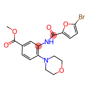 methyl 3-[(5-bromo-2-furoyl)amino]-4-(4-morpholinyl)benzoate