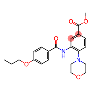 methyl 4-(4-morpholinyl)-3-[(4-propoxybenzoyl)amino]benzoate