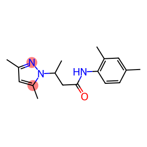 N-(2,4-dimethylphenyl)-3-(3,5-dimethyl-1H-pyrazol-1-yl)butanamide