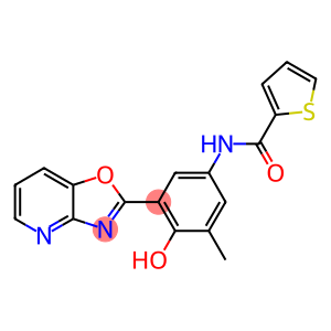 N-(4-hydroxy-3-methyl-5-[1,3]oxazolo[4,5-b]pyridin-2-ylphenyl)-2-thiophenecarboxamide