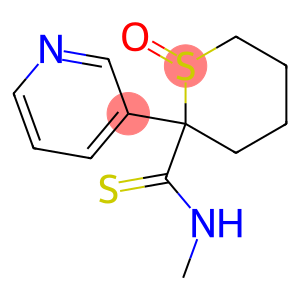 2-(Methylaminocarbonothioyl)-2-(3-pyridinyl)-tetrahydro-2H-thiopyran 1-oxide