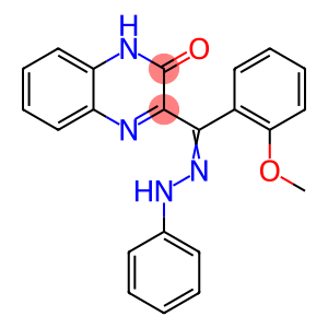 2(1H)-Quinoxalinone, 3-[(2-methoxyphenyl)(2-phenylhydrazinylidene)methyl]-