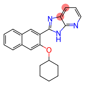 3H-Imidazo[4,5-b]pyridine, 2-[3-(cyclohexyloxy)-2-naphthalenyl]-
