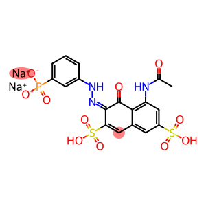 5-(Acetylamino)-4-hydroxy-3-((3-phosphonophenyl)azo)-2,7-naphthalenedisulfonic acid, disodium salt