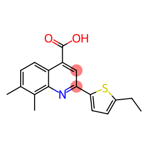 2-(5-ethylthiophen-2-yl)-7,8-dimethyl-quinoline-4-carboxylic acid