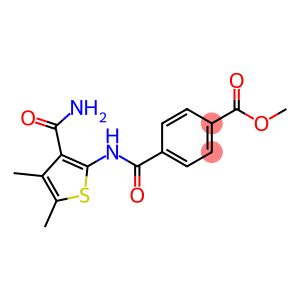 methyl 4-({[3-(aminocarbonyl)-4,5-dimethyl-2-thienyl]amino}carbonyl)benzoate