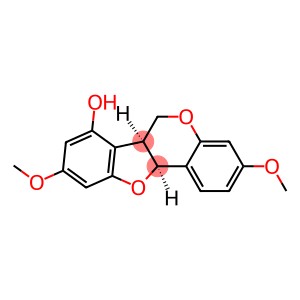 [6aS,(+)]-6aβ,11aβ-Dihydro-3,9-dimethoxy-6H-benzofuro[3,2-c][1]benzopyran-7-ol