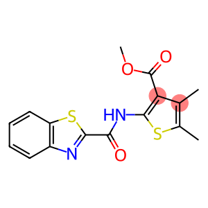 methyl 2-(1,3-benzothiazole-2-carbonylamino)-4,5-dimethylthiophene-3-carboxylate