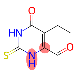 4-Pyrimidinecarboxaldehyde, 5-ethyl-1,2,3,6-tetrahydro-6-oxo-2-thioxo-