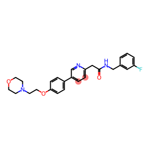 2-Pyridineacetamide, N-[(3-fluorophenyl)methyl]-5-[4-[2-(4-morpholinyl)ethoxy]phenyl]-