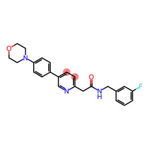 2-Pyridineacetamide, N-[(3-fluorophenyl)methyl]-5-[4-(4-morpholinyl)phenyl]-