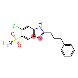 1H-Benzimidazole-5-sulfonamide, 6-chloro-2-(3-phenylpropyl)-