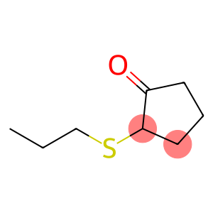 Cyclopentanone, 2-(propylthio)-