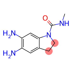1H-Indole-1-carboxamide, 5,6-diamino-2,3-dihydro-N-methyl-