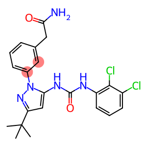 Benzeneacetamide, 3-[5-[[[(2,3-dichlorophenyl)amino]carbonyl]amino]-3-(1,1-dimethylethyl)-1H-pyrazol-1-yl]-