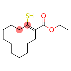 1-Cyclododecene-1-carboxylic acid, 2-mercapto-, ethyl ester, (Z)- (9CI)