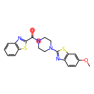 1,3-benzothiazol-2-yl-[4-(6-methoxy-1,3-benzothiazol-2-yl)piperazin-1-yl]methanone