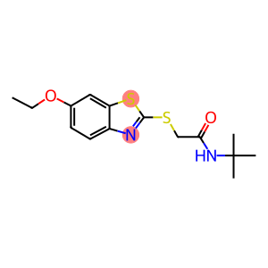 N-(tert-butyl)-2-[(6-ethoxy-1,3-benzothiazol-2-yl)sulfanyl]acetamide