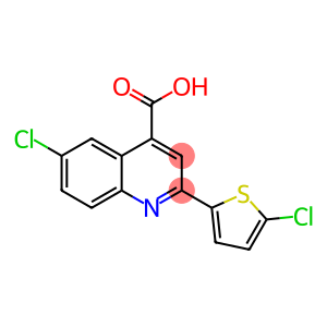 6-chloro-2-(5-chloro-2-thienyl)cinchoninic acid