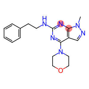 1-methyl-4-(morpholin-4-yl)-N-(2-phenylethyl)-1H-pyrazolo[3,4-d]pyrimidin-6-amine