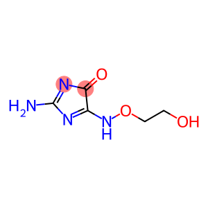 4H-Imidazol-4-one,  2-amino-5-[(2-hydroxyethoxy)amino]-