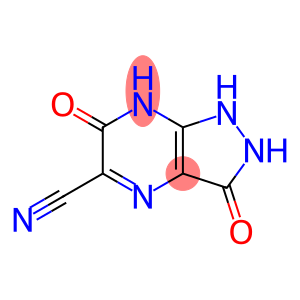 1H-Pyrazolo[3,4-b]pyrazine-5-carbonitrile, 2,3,6,7-tetrahydro-3,6-dioxo-