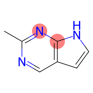 7H-Pyrrolo[2,3-d]pyrimidine, 2-methyl- (7CI)