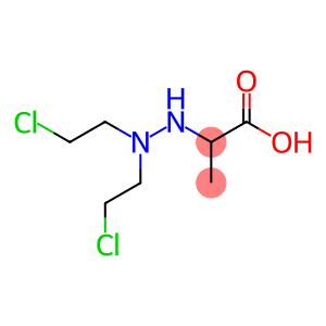 Propanoic acid, 2-[2,2-bis(2-chloroethyl)hydrazinyl]-