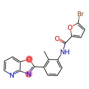 5-bromo-N-(2-methyl-3-[1,3]oxazolo[4,5-b]pyridin-2-ylphenyl)-2-furamide