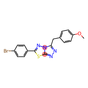 4-{[6-(4-bromophenyl)[1,2,4]triazolo[3,4-b][1,3,4]thiadiazol-3-yl]methyl}phenyl methyl ether