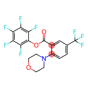 4-(Morpholin-4-yl)-3-[(pentafluorophenoxy)carbonyl]benzotrifluoride, Pentafluorophenyl 2-(morpholin-4-yl)-5-(trifluoromethyl)benzoate
