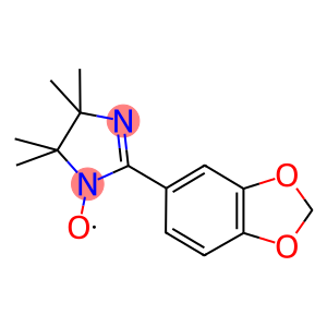 1H-1H-IMIDAZOL-1-YLOXY, 2-(1,3-BENZODIOXOL-5-YL)-4,5-DIHYDRO-4,4,5,5-TETRAMETHYL-