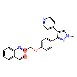 2-({4-[1-methyl-4-(pyridin-4-yl)-1H-pyrazol-3-yl]phenoxy}methyl)quinoline