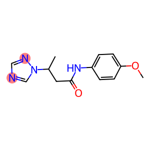 N-(4-methoxyphenyl)-3-(1H-1,2,4-triazol-1-yl)butanamide