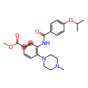 methyl 3-[(4-isopropoxybenzoyl)amino]-4-(4-methyl-1-piperazinyl)benzoate