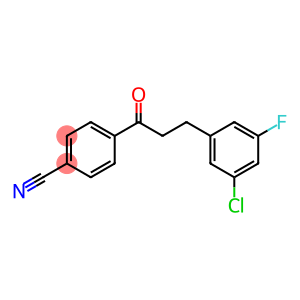 3-(3-CHLORO-5-FLUOROPHENYL)-4'-CYANOPROPIOPHENONE