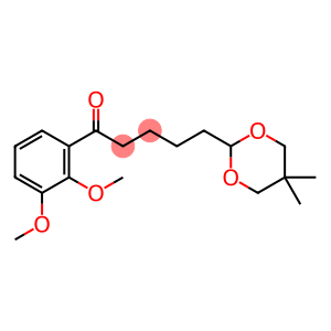 1-Pentanone, 1-(2,3-dimethoxyphenyl)-5-(5,5-dimethyl-1,3-dioxan-2-yl)-