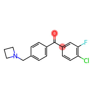 4'-AZETIDINOMETHYL-4-CHLORO-3-FLUOROBENZOPHENONE