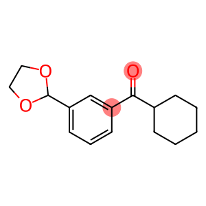 CYCLOHEXYL 3-(1,3-DIOXOLAN-2-YL)PHENYL KETONE