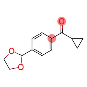 CYCLOPROPYL 4-(1,3-DIOXOLAN-2-YL)PHENYL KETONE