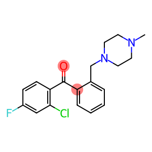 2-CHLORO-4-FLUORO-2'-(4-METHYLPIPERAZINOMETHYL) BENZOPHENONE